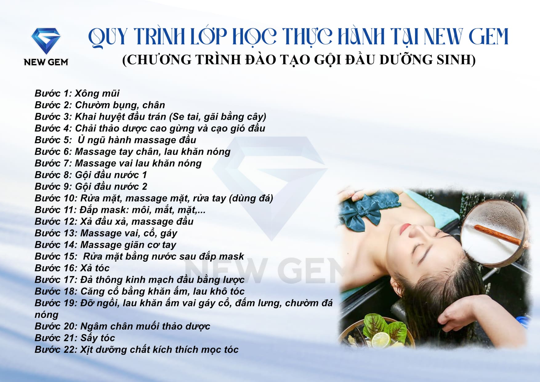 Khóa học Gội Đầu Dưỡng Sinh 21 Khóa học Gội Đầu Dưỡng Sinh 21