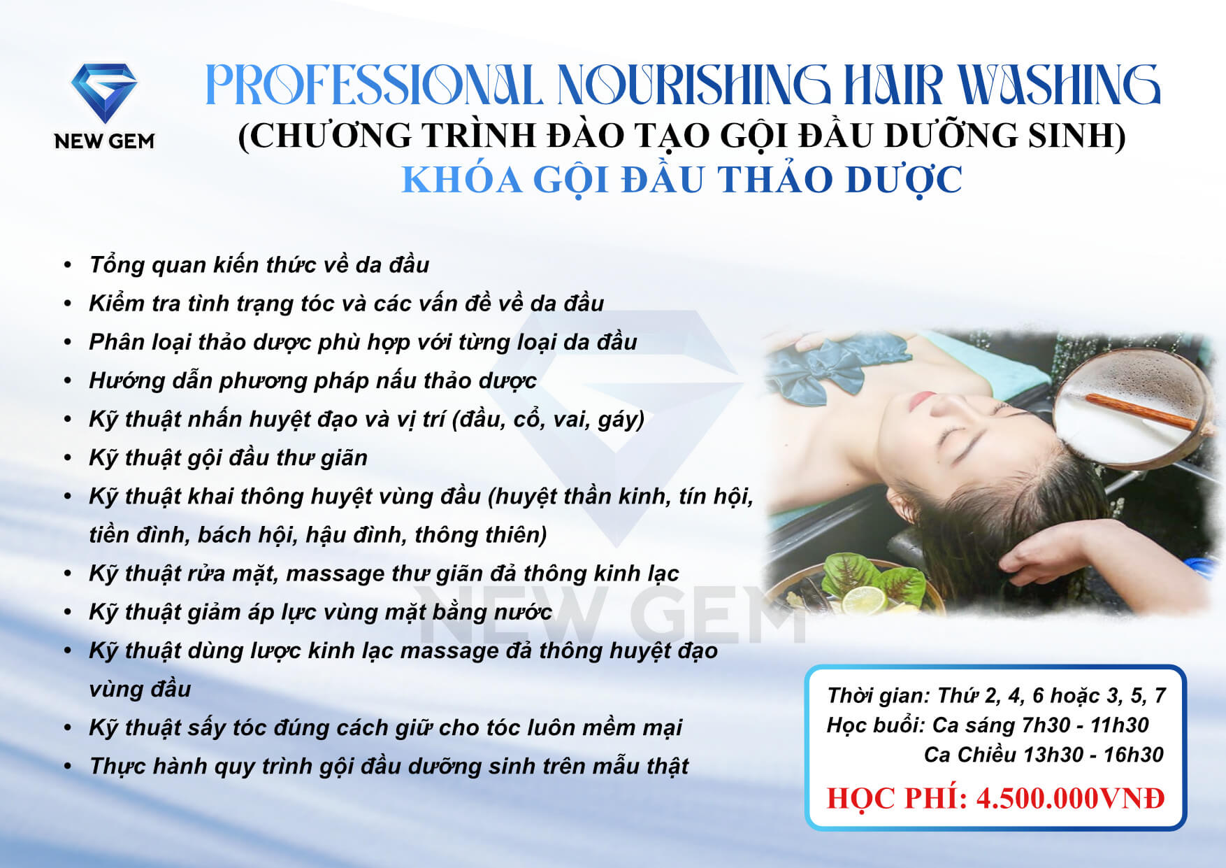 Khóa học Gội Đầu Dưỡng Sinh 18 Khóa học Gội Đầu Dưỡng Sinh 18