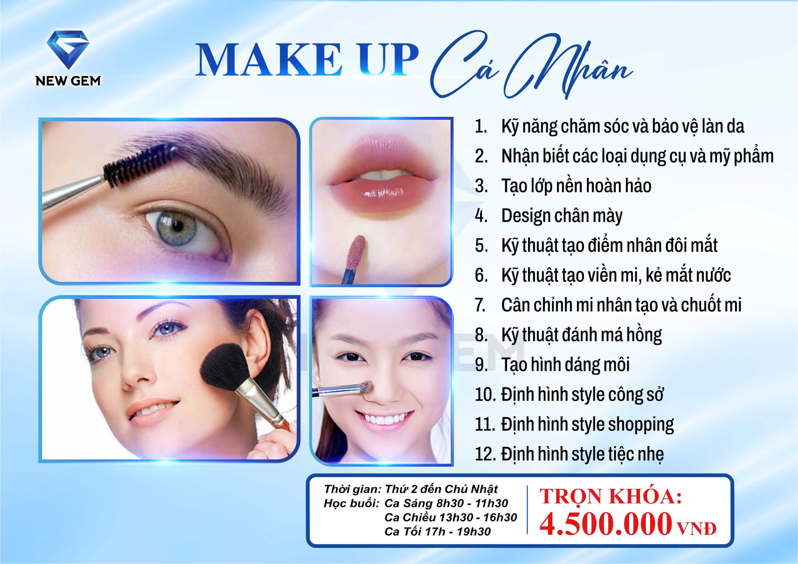 Khóa học Makeup cá nhân 15 Khóa học Makeup cá nhân 15